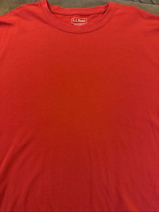 L.L. Bean Other - L.L.Bean Bright Red Short-Sleeve Crewneck